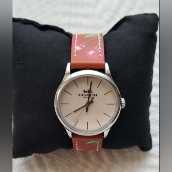 Coach Ruby Cherry Watch, Silvertone, 32mm. - Picture 1 of 7